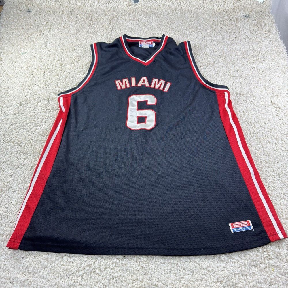 EB Sports Miami 6 Basketball Jersey xl‎